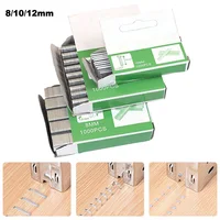 1000Pcs Staples Nails U/ Door /T Shaped Nail Shaped Stapler 12mm/8mm/10mm Staples Nails for interior decoration, wood processing 1