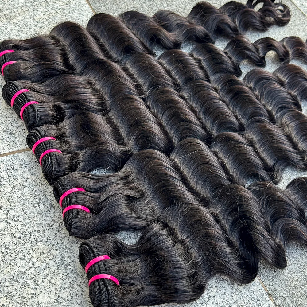 Loose Deep Wave Bundles Hair Weave Bundle 100% Human Hair Extensions Natural Color Brazilian Hair Bundles Extensions 100g/Bundle
