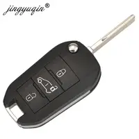 Jingyuqin 433MHz 4A HITAG AES ชิปรีโมท Van Car Flip Key สำหรับ Peugeot Expert 308 3008 2016 + citroen C4แคคตัส2014 + HU83 3
