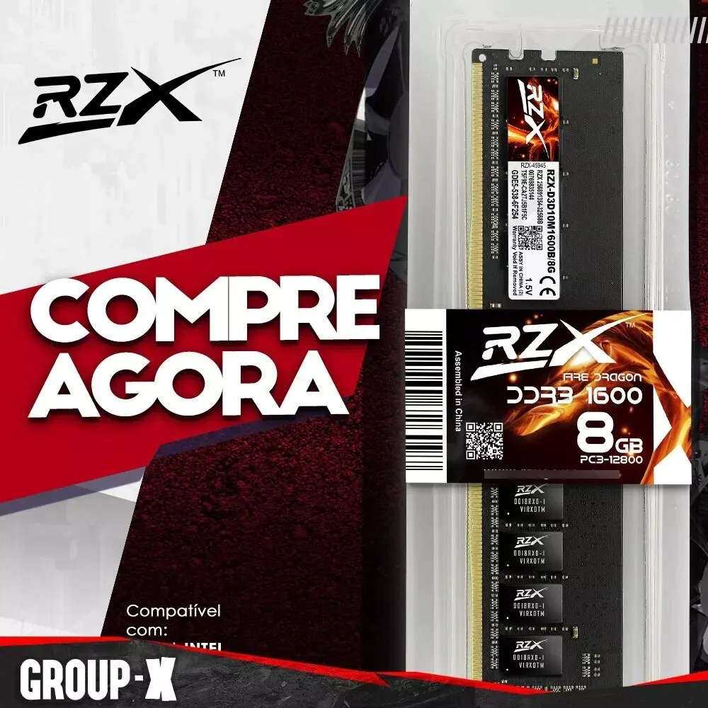 32Go(4x 8Go) DDR3 1600 1600MHz PC3-12800 (240 PIN) DIMM Mémoire Qumox pour  ordinateur de bureau - Mémoire RAM - Achat & prix