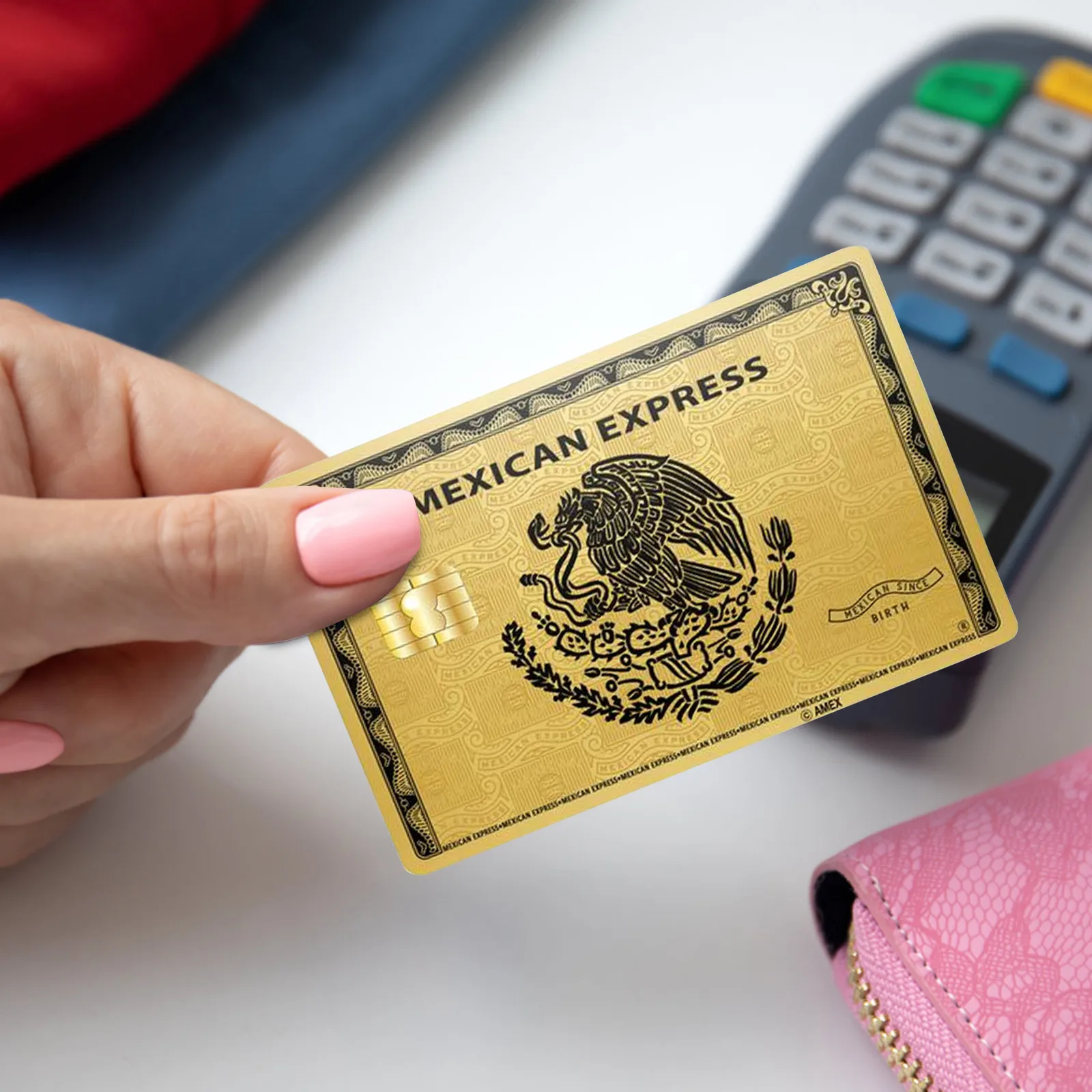 Golden Mexican Express Blackhawk Debit Card Sticker bank card stickers