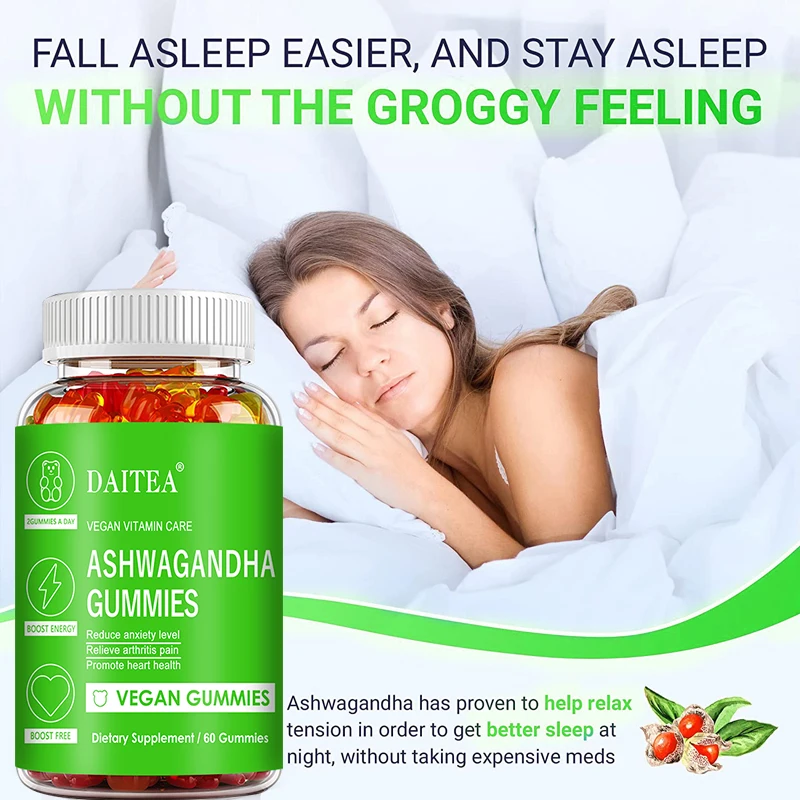 

Vitamin gummy capsules - help improve sleep quality, fall asleep quickly, relieve stress, enhance immunity, and replenish energy