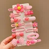 Children's Flower Hairpin Cute Baby Does Not Hurt The Hair Bb Clip Hairpin Girl Cartoon Broken Bangs Clip Little Girl Headdress 2