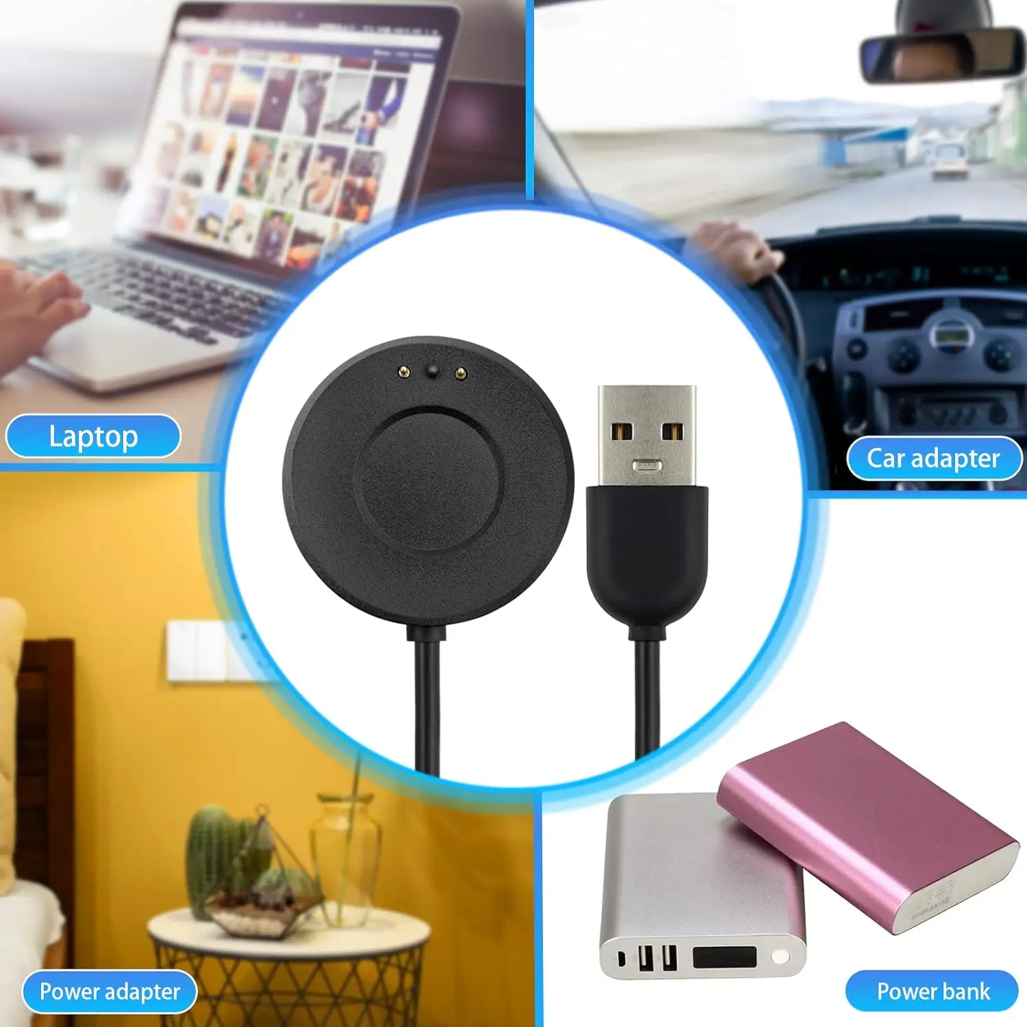 1M USB Charging Cable for Withings scan watch/scan watch horizon Charger Power Adapter charging cable,usb charging cable