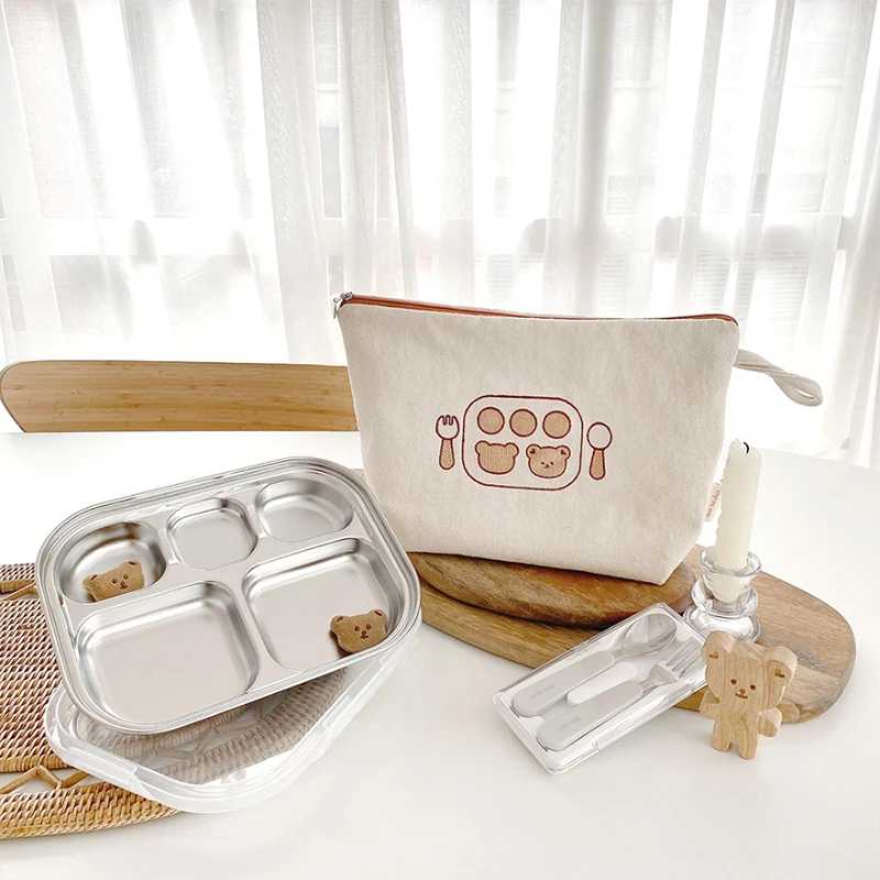 Canvas Storage Bag Set Inner Waterproof Sundries Travel Makeup Storage Bag 6