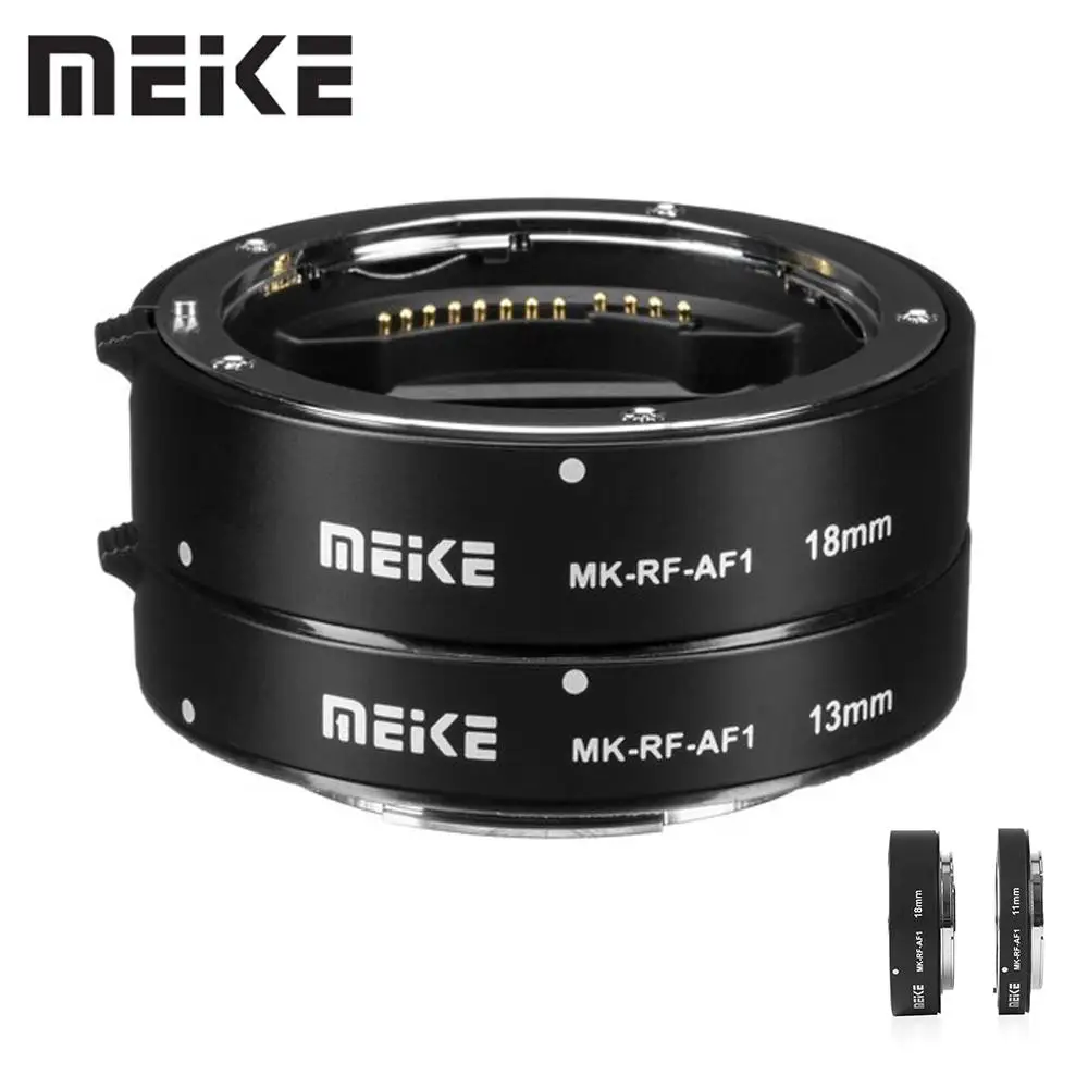 Meike MK-RF-AF1 13mm 18mm Metal AF Full Frame Macro Extension Tube Adapter Ring