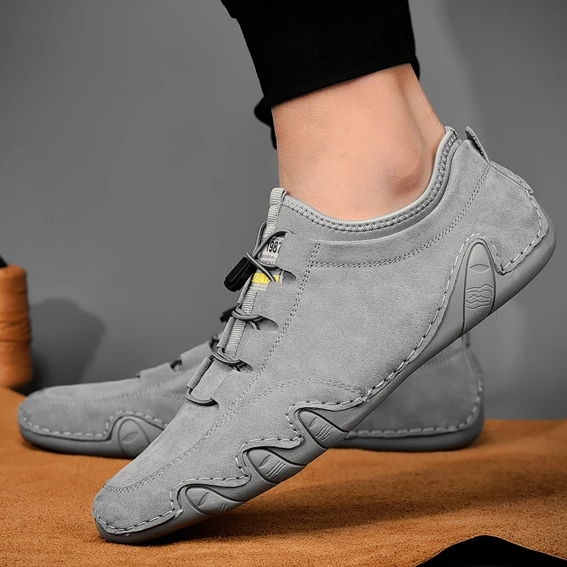 

Modx Men's Sneakers Cow Suede Leather Men Loafers Shoes Fashion Slip on Men Driving Shoes Soft Sapato Masculino Mocassin Homme