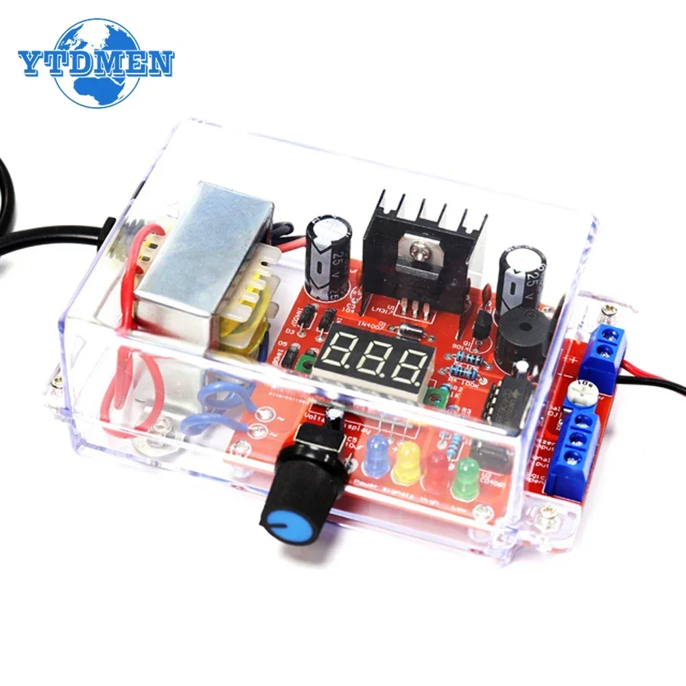 PCB Board Electronic Kits DIY Kit LM317 Adjustable Regulated Voltage 110V 220V To 1.25V-12V  Step-down Power Supply Module