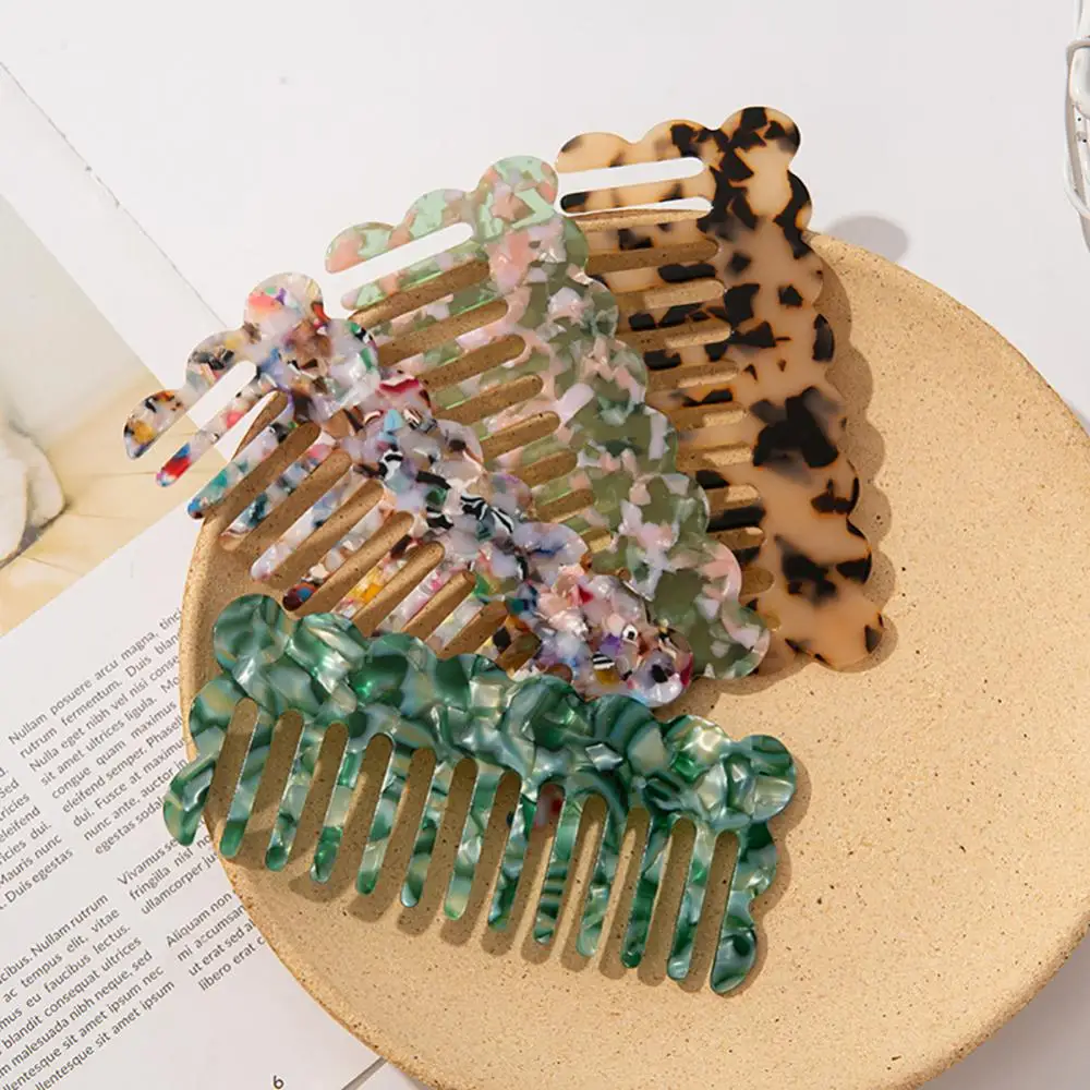 Description Picture 3 of item1PCS Fashion Acetate Anti-static Hair Combs Comfortable Tortoise Shell Hairdressing Comb Hair Cutting Brush Hair Styling Tools