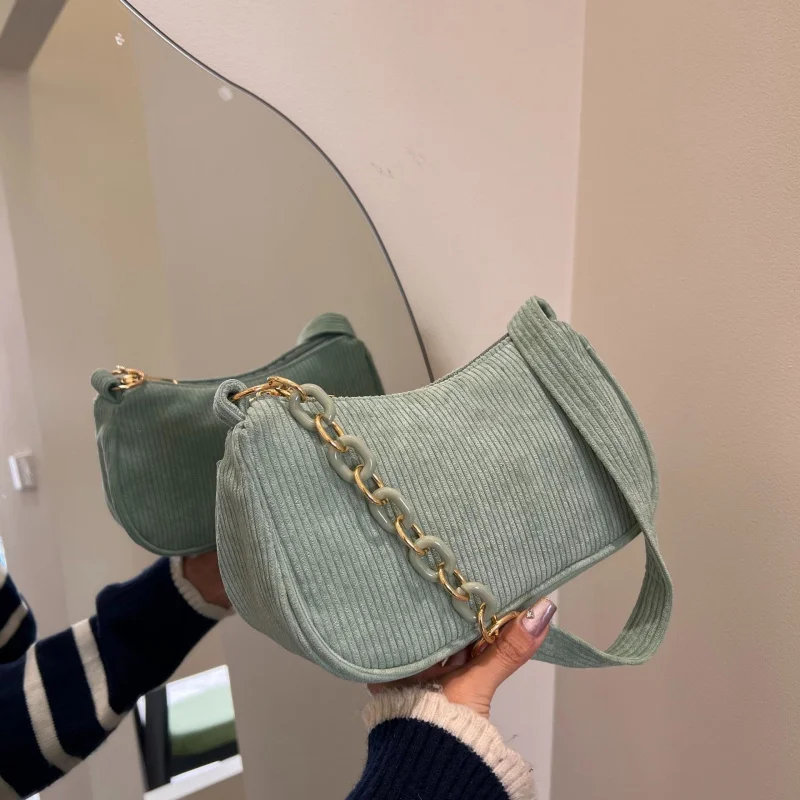 2025 New Summer New Women's Bag Fashion Nylon Shoulder Bag Women's Korean Edition Small Bag Underarm Bag