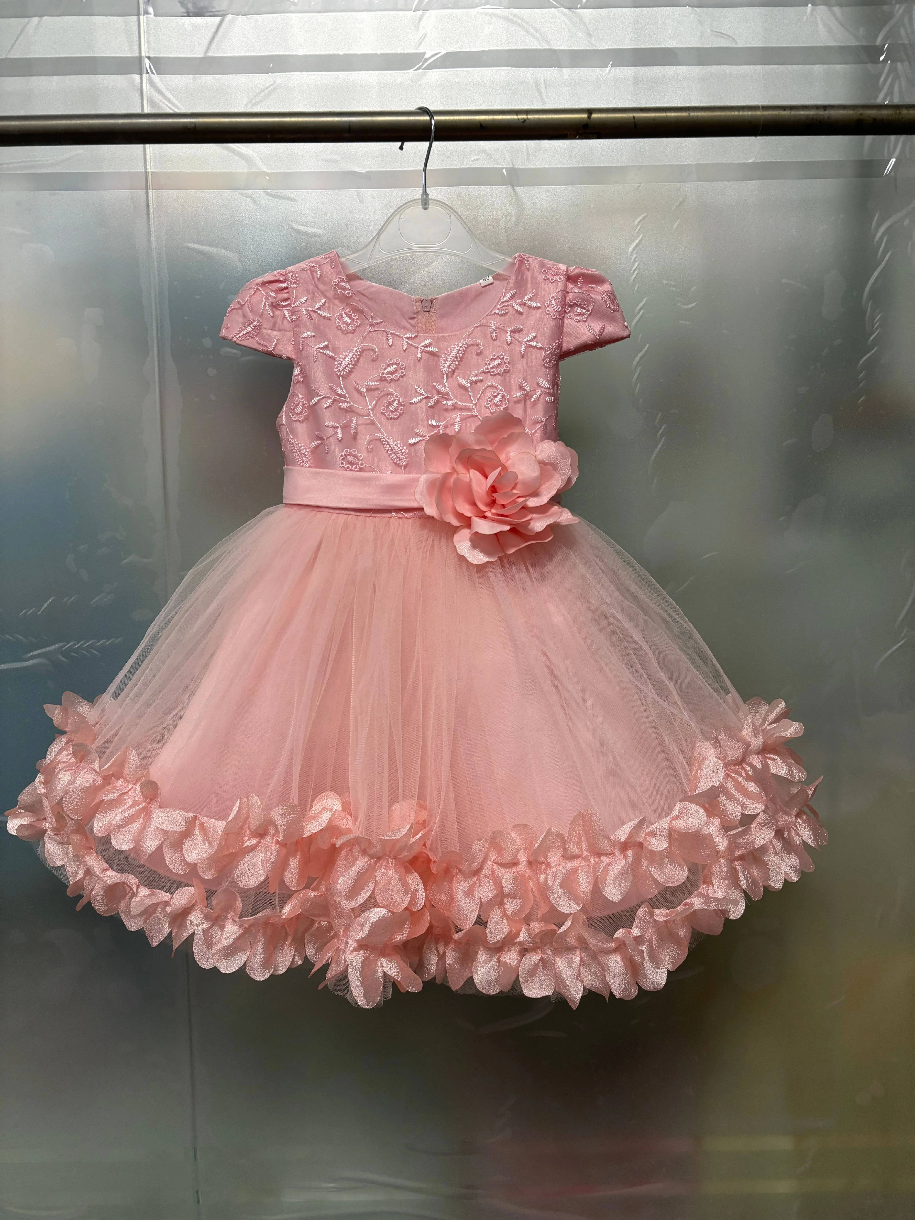Girls' performance dress three-dimensional lace princess dress Festival fluffy skirt gauze dress dress dress dress flower girl d - 3