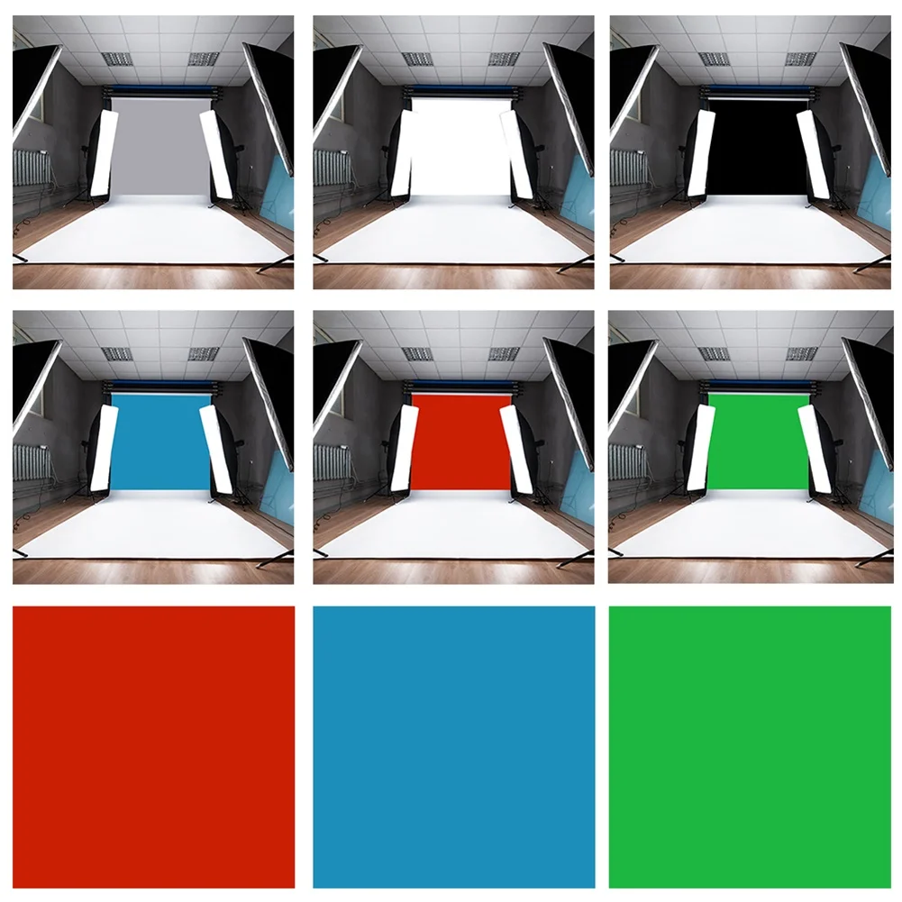 Pure Color Photography Background Cloth Studio Photo Booth Portrait Backdrop Photoshoot Screen Video Recording Parties Curtain