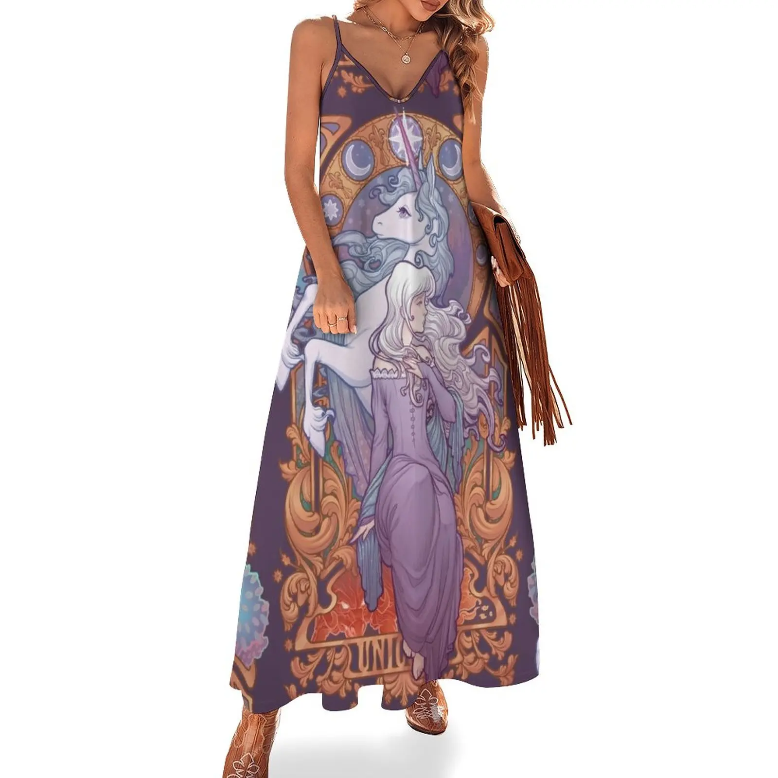 

Lady Amalthea - The Last Unicorn Sleeveless Dress women's summer dresses 2024 beach dresses Cocktail of dresses