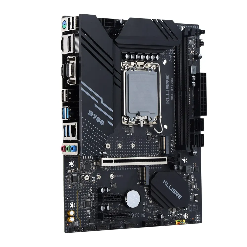 Kllisre B760 DDR4 Motherboard LGA 1700 Support Core I3/i5/i7/i9 12th 13th Processor Dual Channel Memory computer motherboard