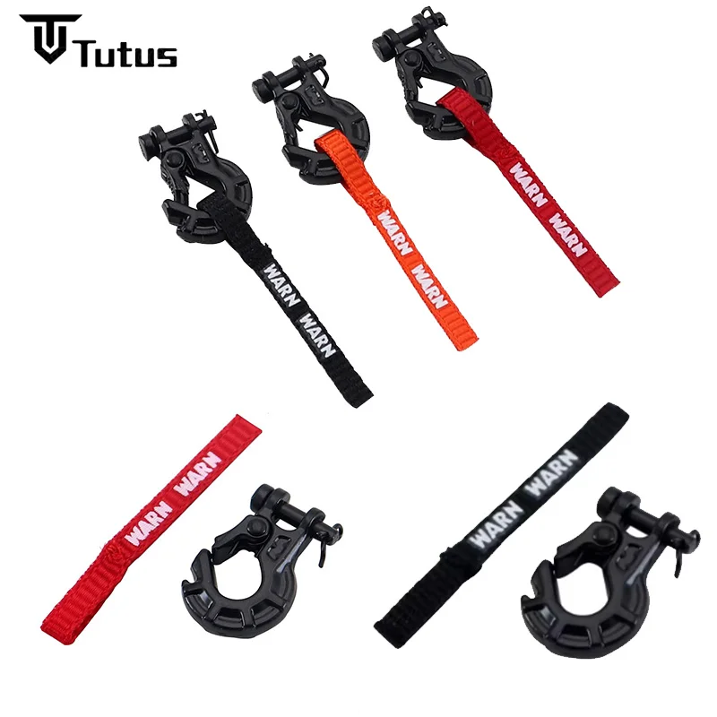 RC Car Winch Hook with Pull Strap and Decorative Tags