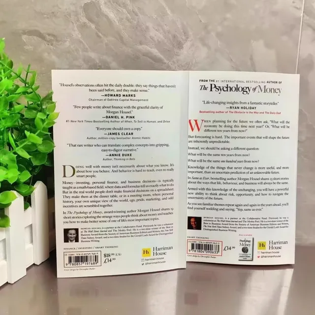 2 Book By Morgan Housel The Psychology of Money and Same As Ever Book in English Paperback 2