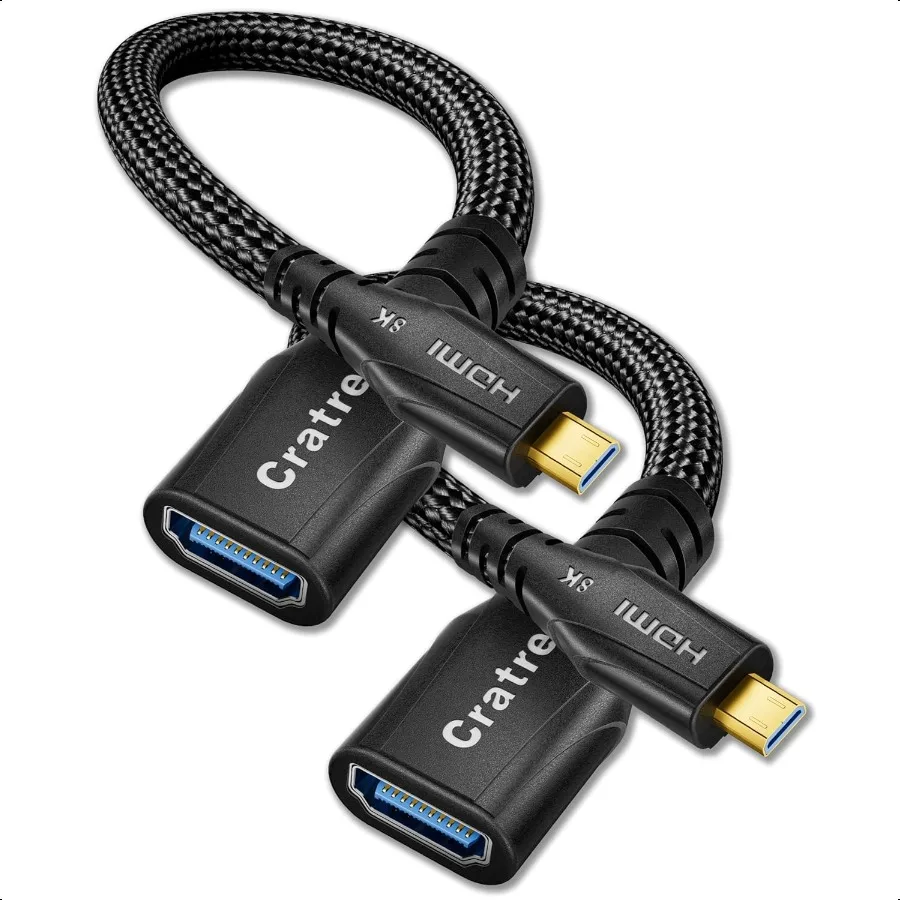 8K Micro HDMI to HDMI Adapter Pack
