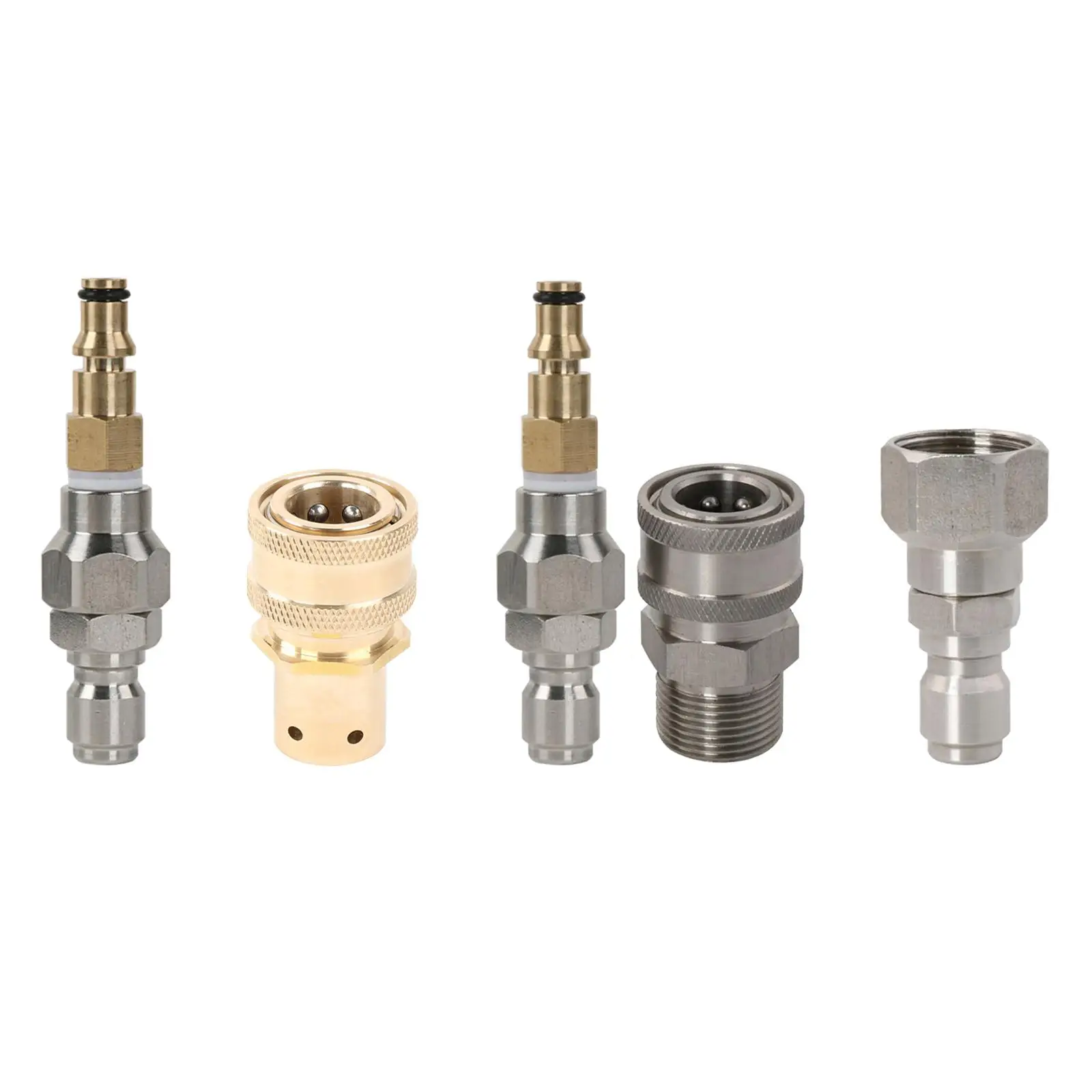 

3/8'' Pressure Washer Nozzle Quick Release Sturdy Washing Accessory Hose Pipe Adaptor for Garden Pump Sprayer Telescopic Rods