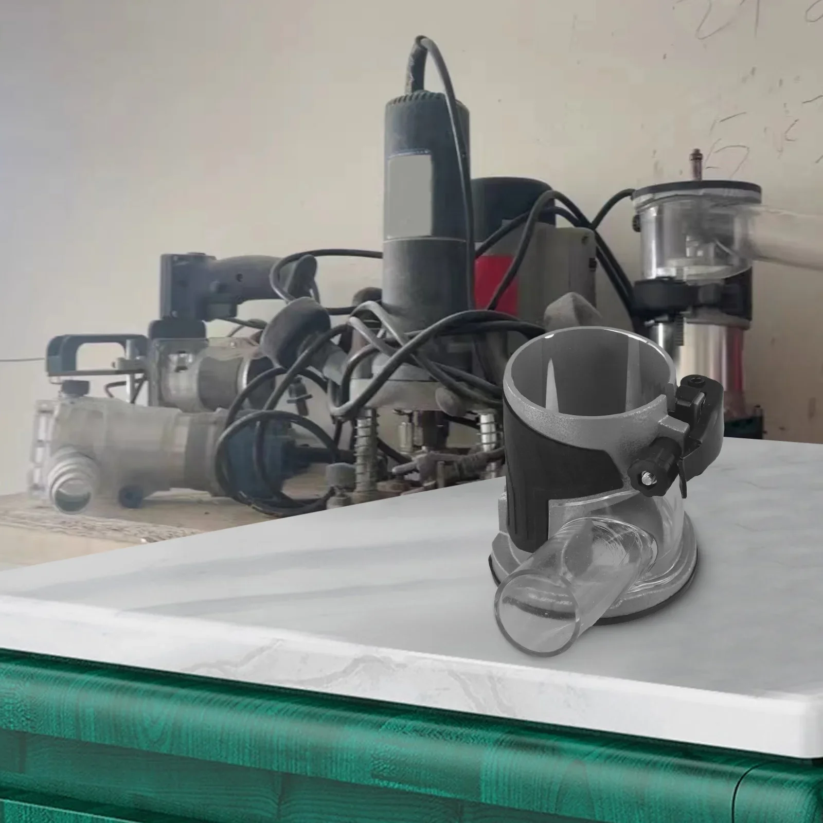 Router Base Dust Cover Wood Milling Cutter Base Trimming Machine Milling Stand Electric Trimmer For Woodworking Trimming