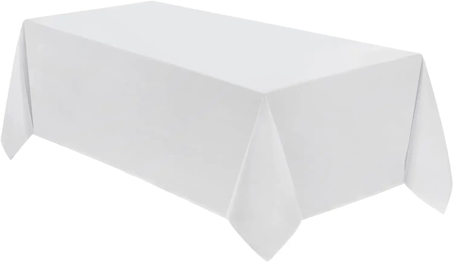 

10 Pack 90*132inch Rectangle Tablecloth Polyester Table Cloth，Stain Resistant and Wrinkle Polyester Dining Table Cover for Kitch