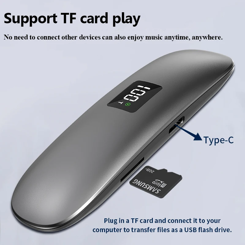 Mini Bone Conduction Bluetooth Speaker Under Pillow Bluetooth Soundar Wireless MP3 Music Player Support TF Card Improve Sleep