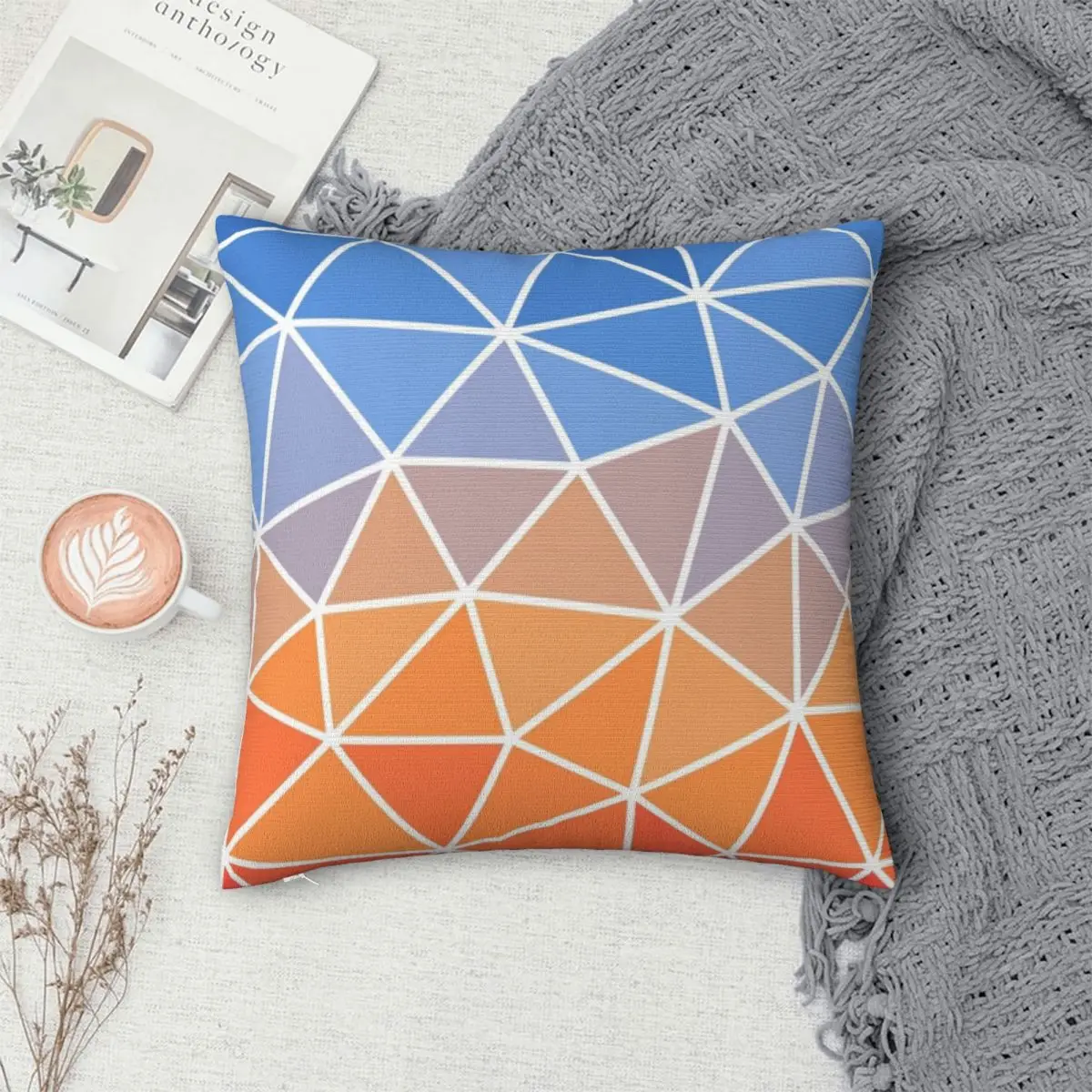 

Triangle Geometry Pillowcase Polyester Pillows Cover Cushion Comfort Throw Pillow Sofa Decorative Cushions Used for Home Bedroom