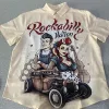 Shirts For Men 3d Vintage Fashion Violin Rocker Printed Rockabilly Hawaiian Shirt Short Sleeve Tops Outdoor Street Clothing 6