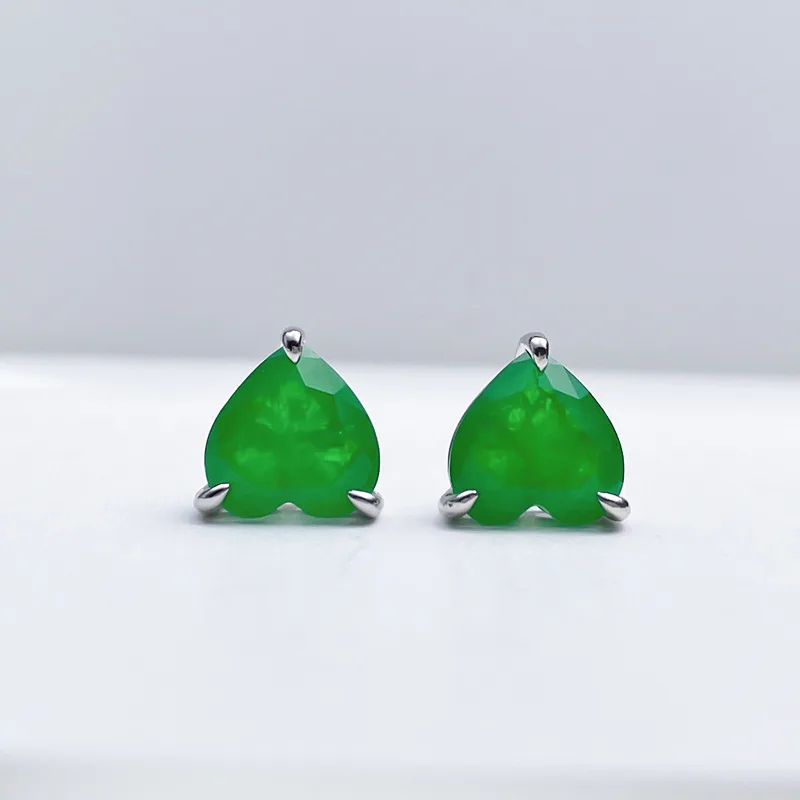 

Caibao European and American Imitation Palaiba Earrings Pendant Set Earrings Main Stone 10 * 14 Pendant 10 * 14