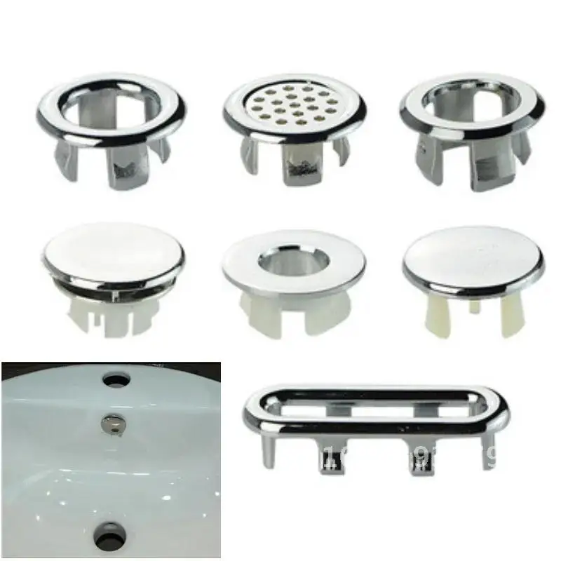 

Overflow cover circular sink hole ceramic basin sink overflow cover kitchen hotel bathroom accessories