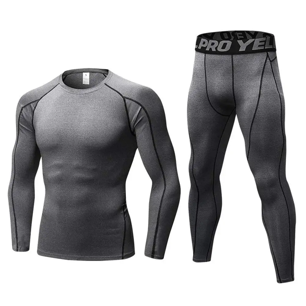 Thermal Underwear for Men Base Layer Men Thermal Shirt and Bottoms Sports Long Johns Mens Thermal Underwear Set Compression Set - 3