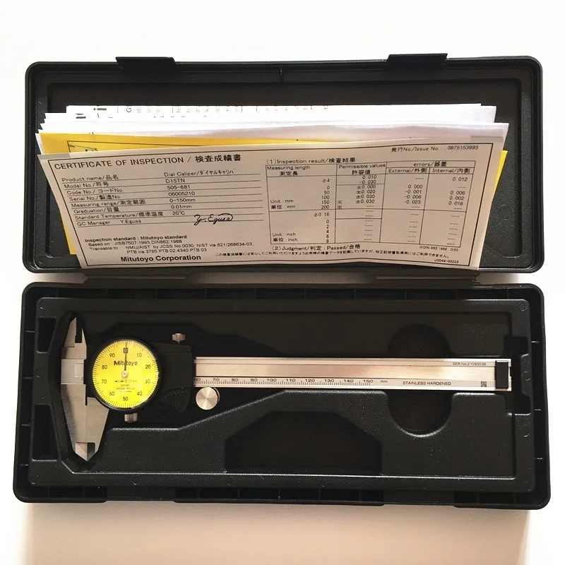 Mitutoyo SHOCK PROOF Vernier Caliper 505-681 0-150mm 505-682 Mitutoyo SHOCK PROOF Vernier Caliper 505-681 0-150mm 505-682