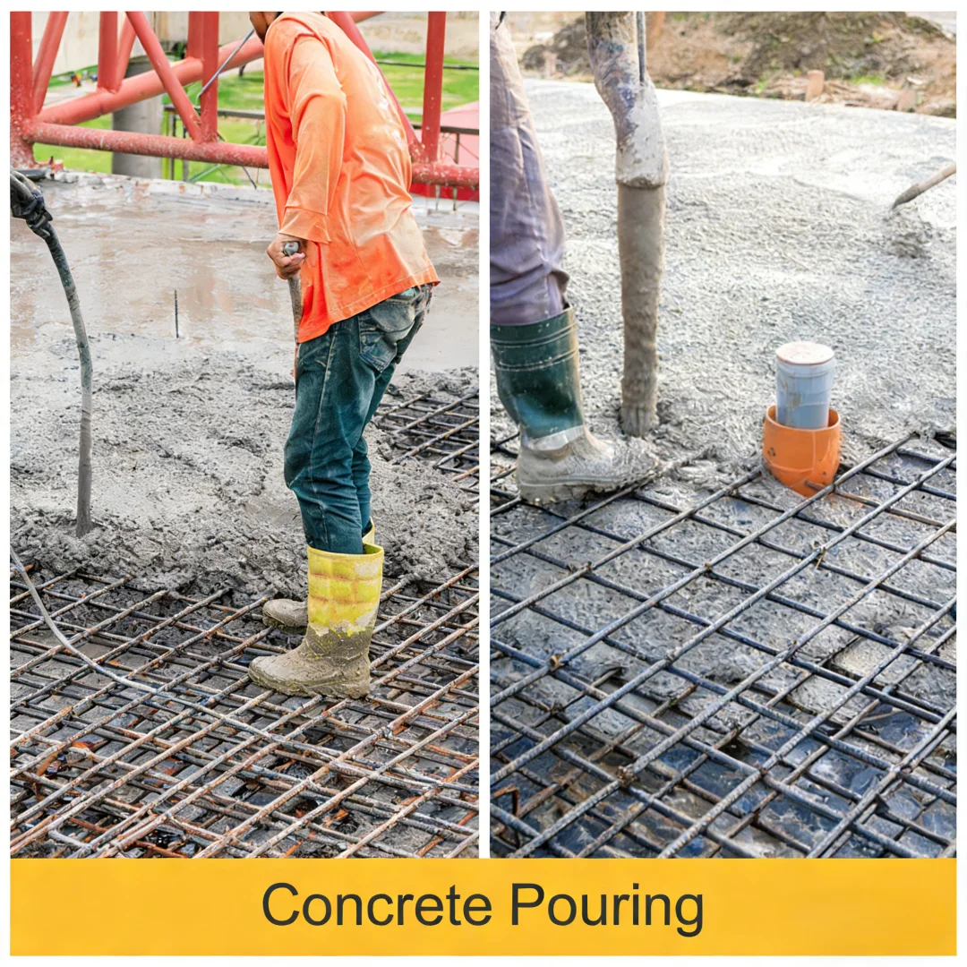 Cordless Electric Concrete Vibrator with Shaft Rod For Dewalt 20V battery Mixing