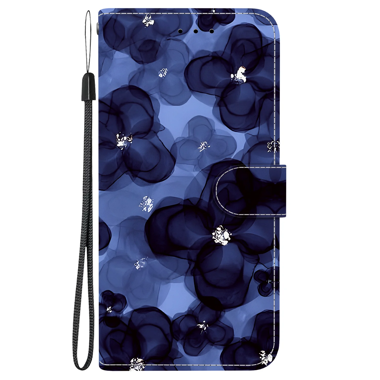 Elegant 3D Flower Leather Wallet Flip Phone Case - Enhanced Protection and Style