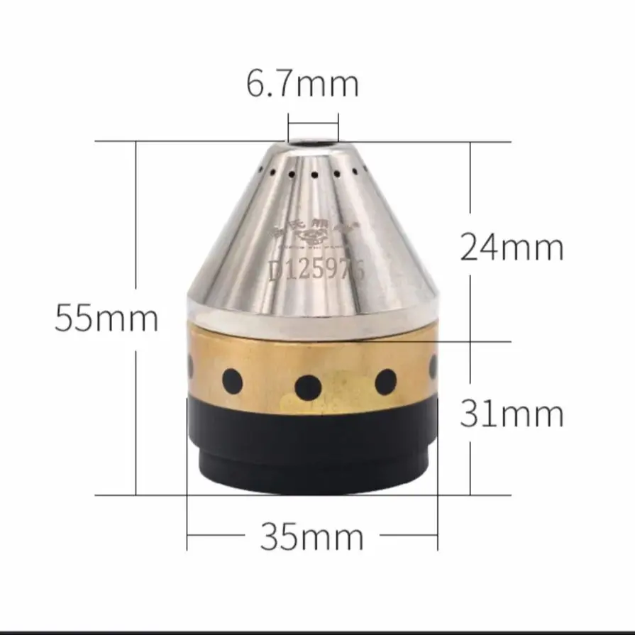 P80 Cutting Torch Consumables P-80 Machine Nozzle Protective Cover Replace Cap Shield Cap Metal Prote Ceramic Sleeve Insulator plasma cutter consumables kit