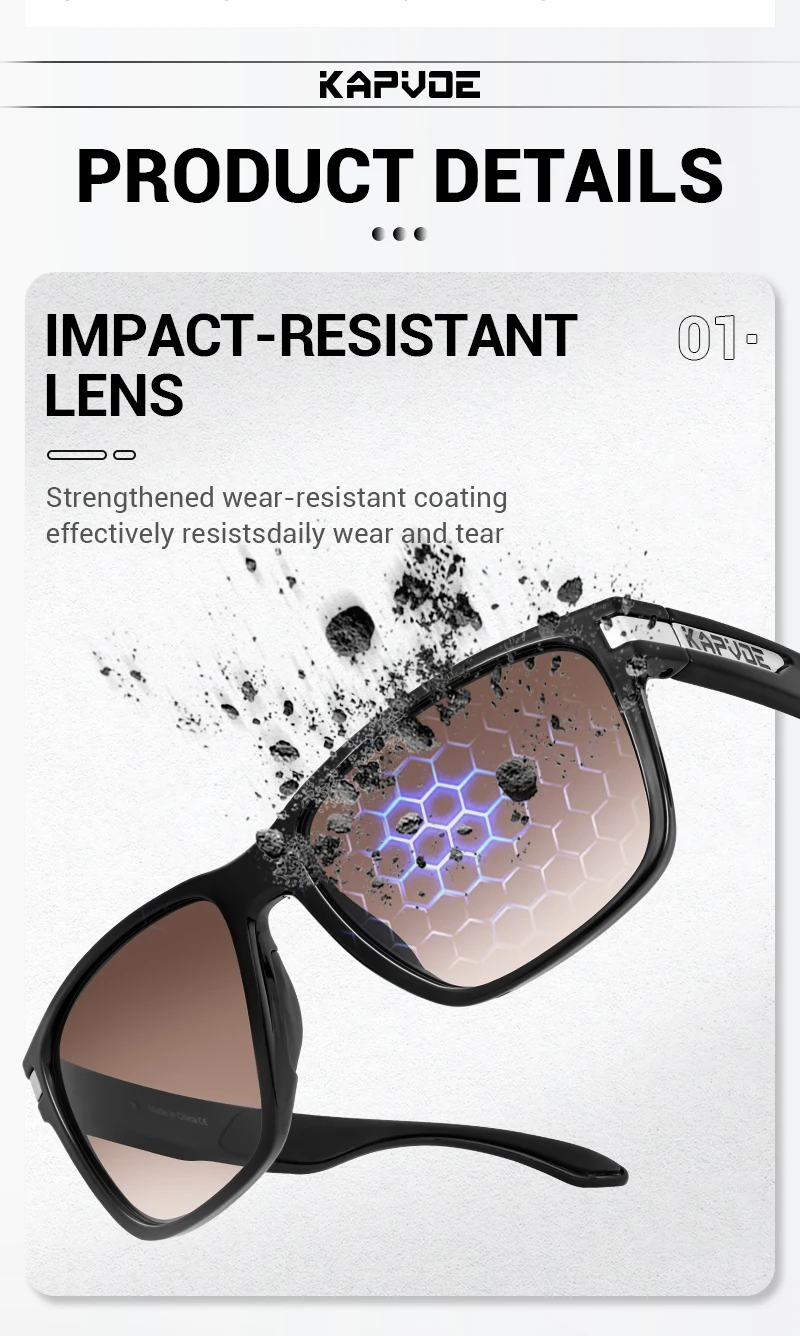 KAPVOE UV400 Brille Lauf Brillen Neue Straße Radfahren Sonnenbrille MTB Fahrrad Radfahren Gläser Männer Frauen Outdoor Sport Gläser – Detail 6