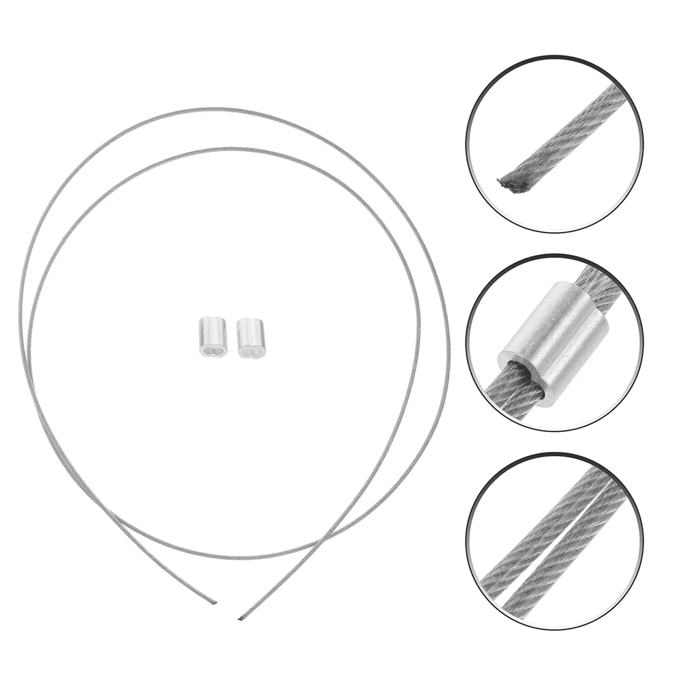 Basketball Hoop Net Stringing Nets Steel Wire Cord Basketball Frame Net Fixing Rope Replacement Threading String 2 Pcs