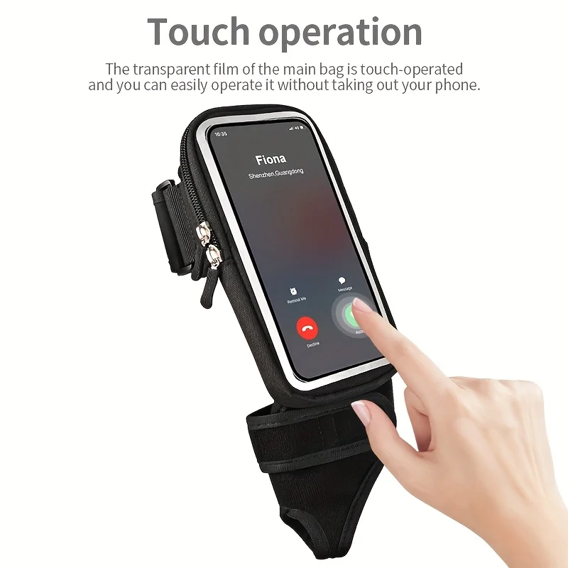 Outddor Touch Screen Running Bags For iPhone 16 15 14 13 Pro Max 16 Plus 16E Xiaomi Samsung Cycling Fitness Armband Wrist Pouch 4