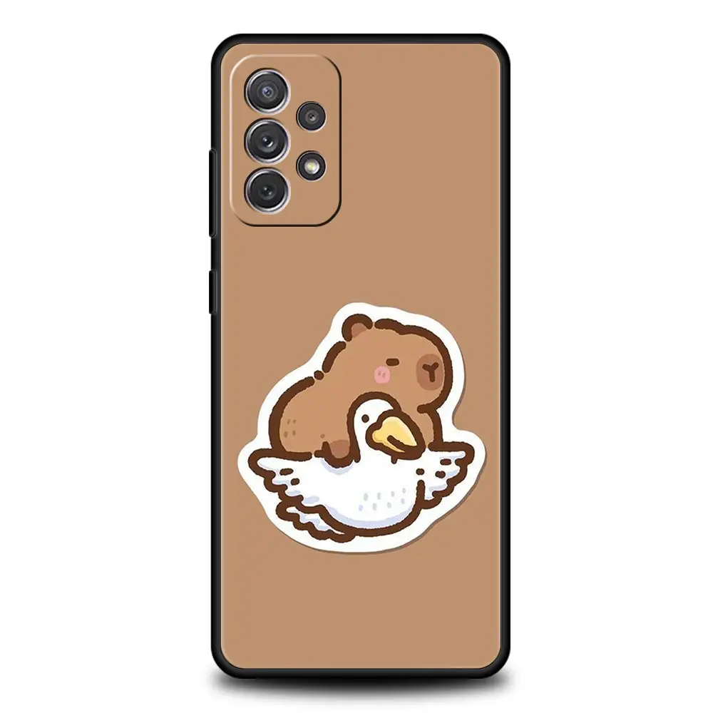 Cute Cartoon Capybara Couple Phone Case
