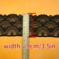 ⁦شريط دانتيل عريض 3.5 بوصة (15 ياردة) – أنيق للخياطة والديكور ✨🧵.⁩ - الصورة ⁦3⁩