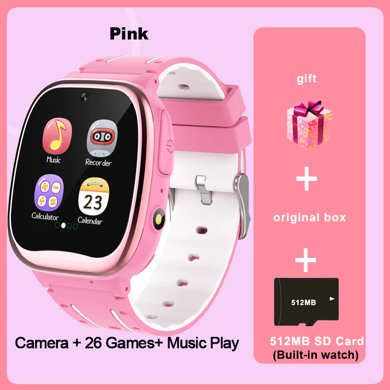 Kids' Smart Watch with Games, Music, Pedometer, Video & Audio Recorder, Torch & Time Display