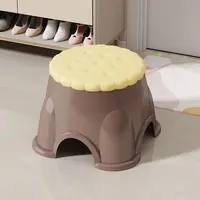 Biscuit Small Stool Household Low Stool Dormitory Plastic Thickened Sturdy Children Baby Stepping Stool 5