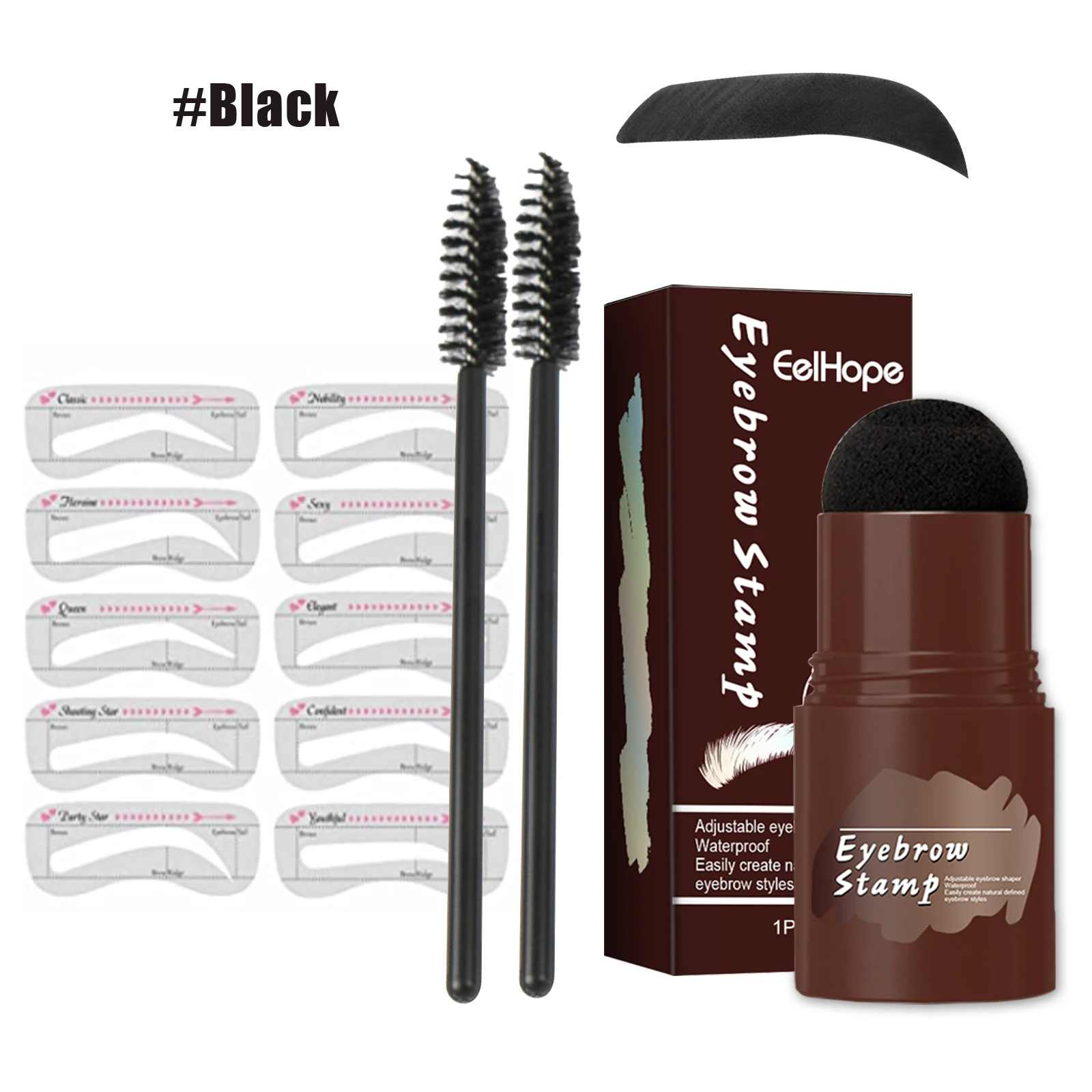 Professional Eyebrow Stamp Styling Makeup Kit