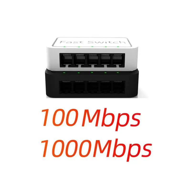 AP-Mini 5 포트 네트워크 스위치 이더넷 스위치 인터넷 분배기 데스크탑 10/100/1000Mbps RJ45 허브, 기가비트
