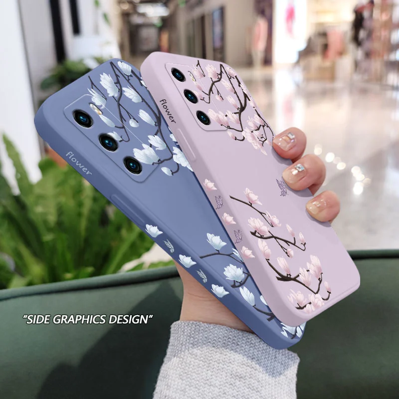 Tree Branch Design Liquid Silicone Phone Case - Sleek and Durable Cover