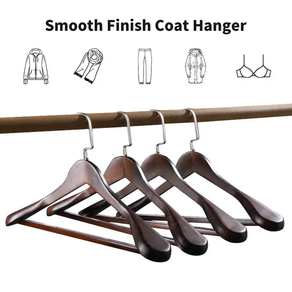 5pcs Suit Hanger Wide Shoulder Seamless Plastic Clothes Rack Non-slip  Strong Bearing Capacity Thick Dry And Wet Use Luxury New