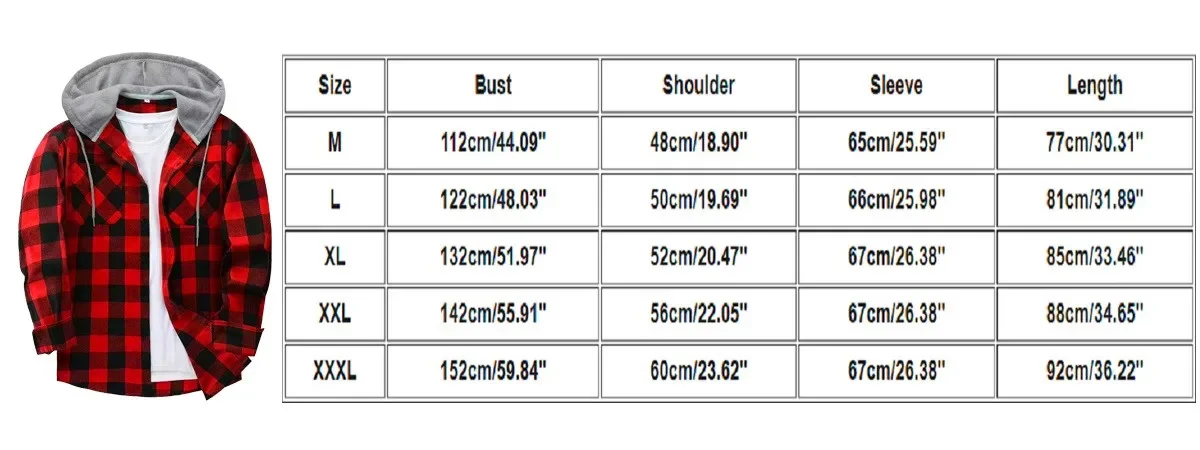 Men's Plaid Long Sleeved Hooded Shirt With Button Work Drawstring Casual Top Cardigan Sweatsuit Street Clothing Jacket  Hoodie