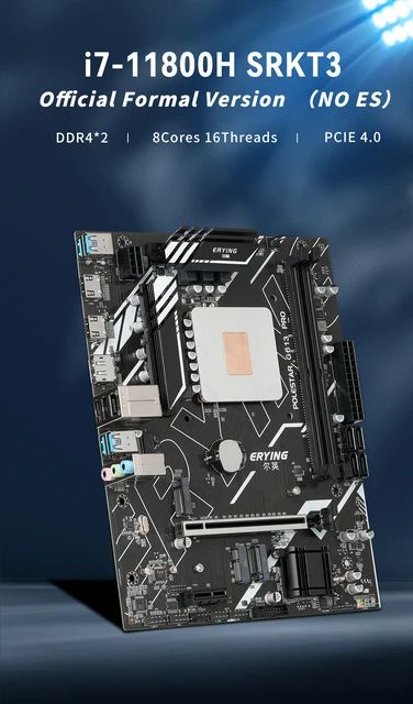 ERying-Gaming PCマザーボード,オンラインCPU, i7-11800H mAh,i7 