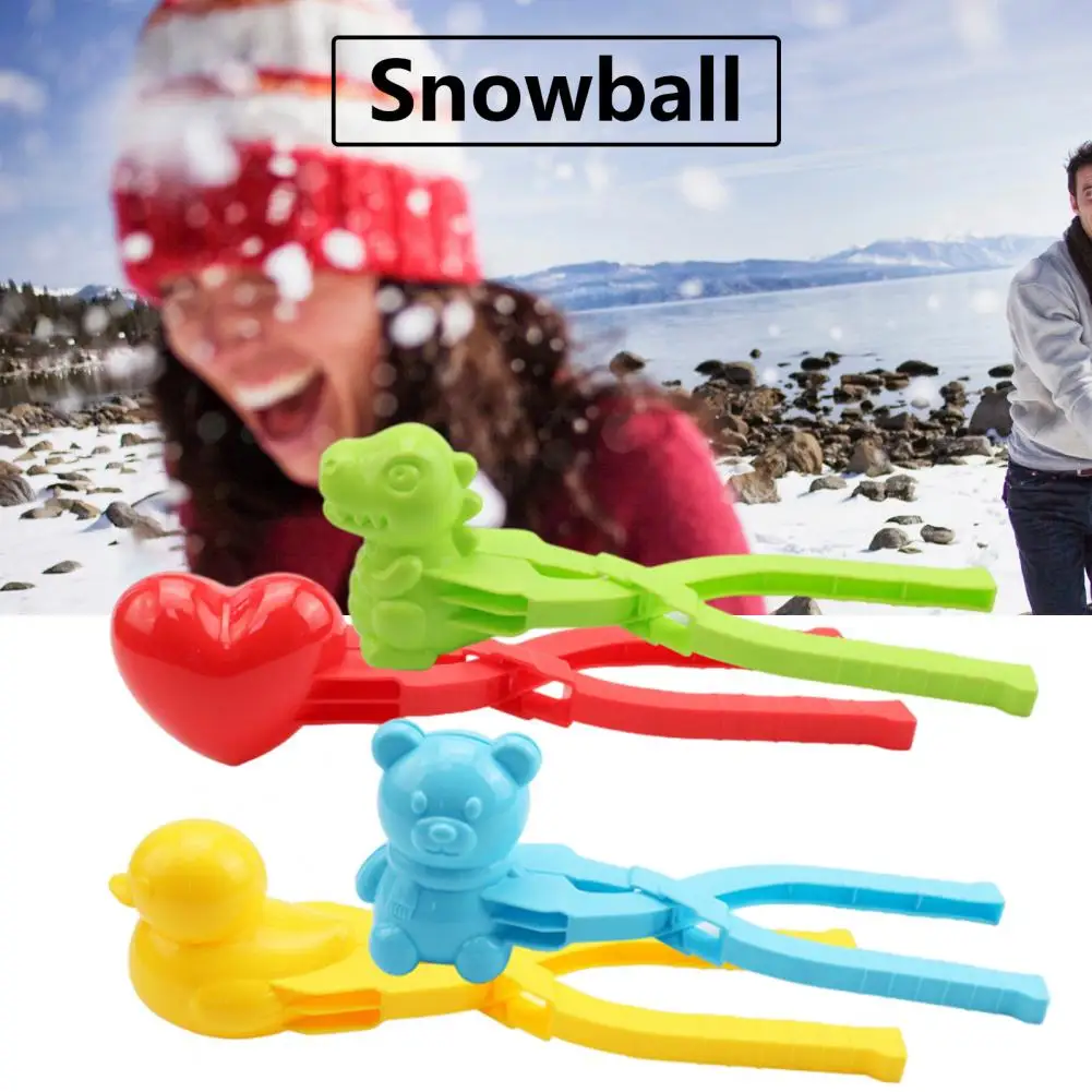 Bambini Snow Brick Maker Mold Clips Duck Dinosaurs Shape Snow Clips Christmas Snowball Makers Pupazzo Di Neve Clip Sport Snow Toys