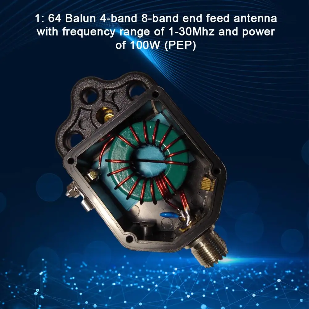 1:64 Balun 4-Band 8-Band Antenna Alimentata A Candela Frequenza Balun 100W 1-30Mhz Gamma Pep U5I6