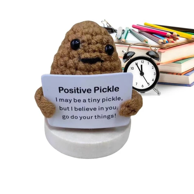 Positive Potato Good Luck Gifts, Mini Knitted Potato Doll With